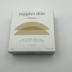 Nippies by Bristols Six Skin Reusable Adhesive Nipple Covers cream color 1 pair